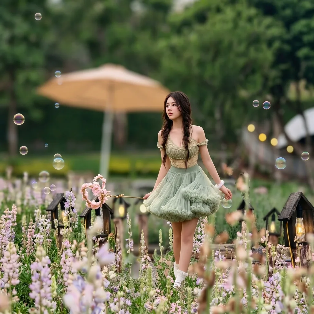 Góc check-in vườn hoa Lulu Farm