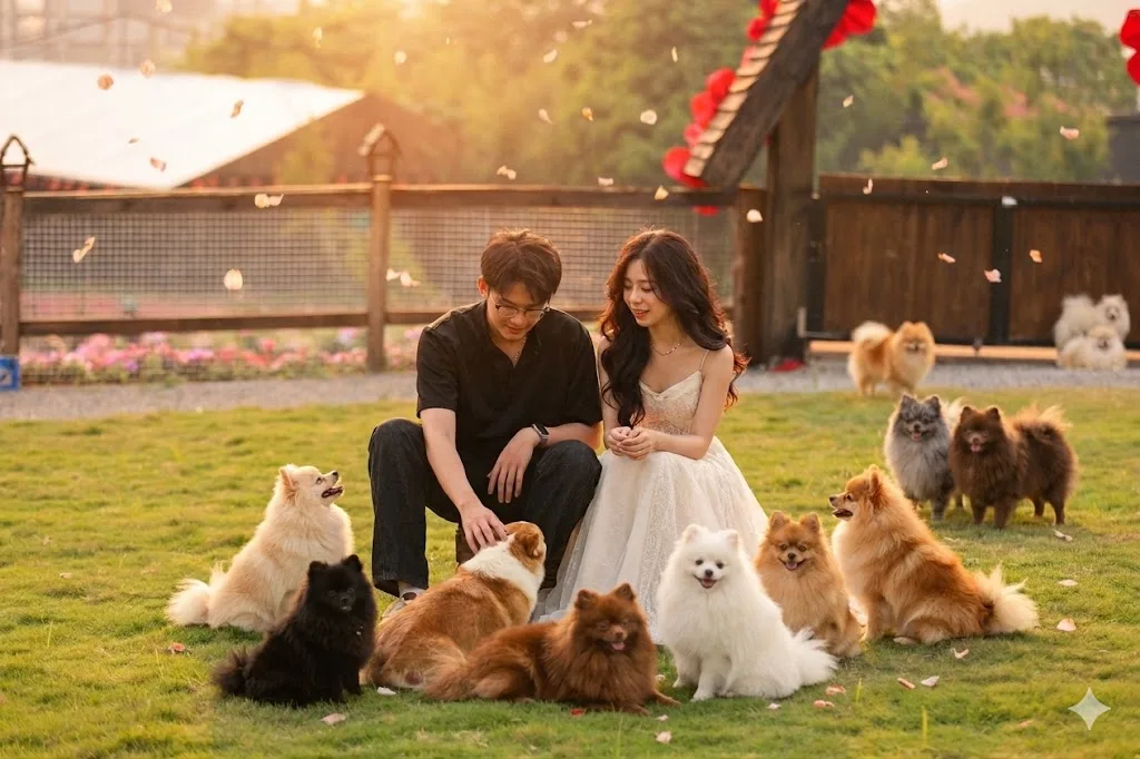 Khách bế thỏ ở Lulu Farm